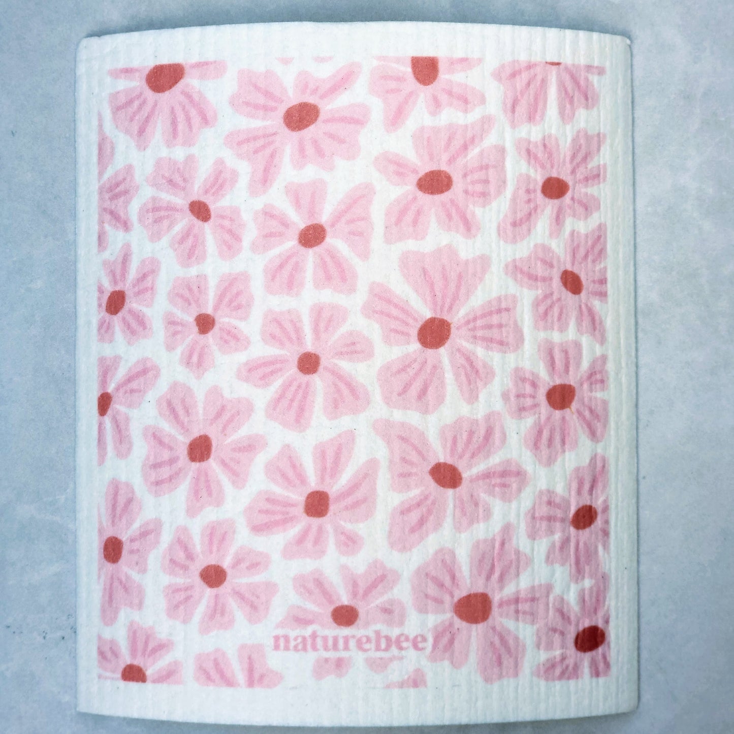 Swedish Dishcloth - Pink Poppies