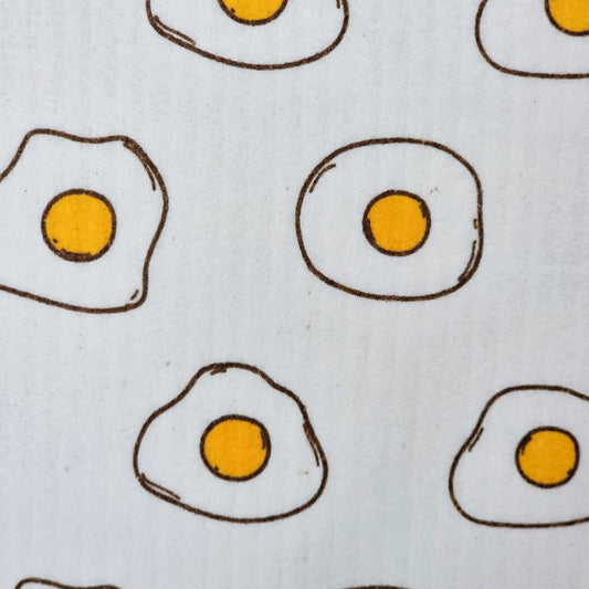 egg print swedish dishcloths