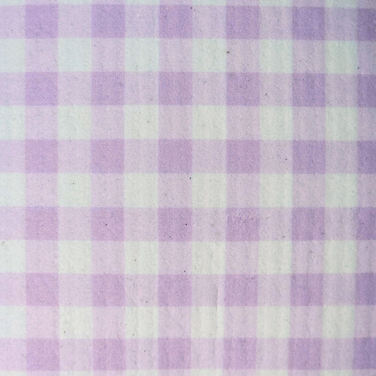 purple gingham swedish dishcloth