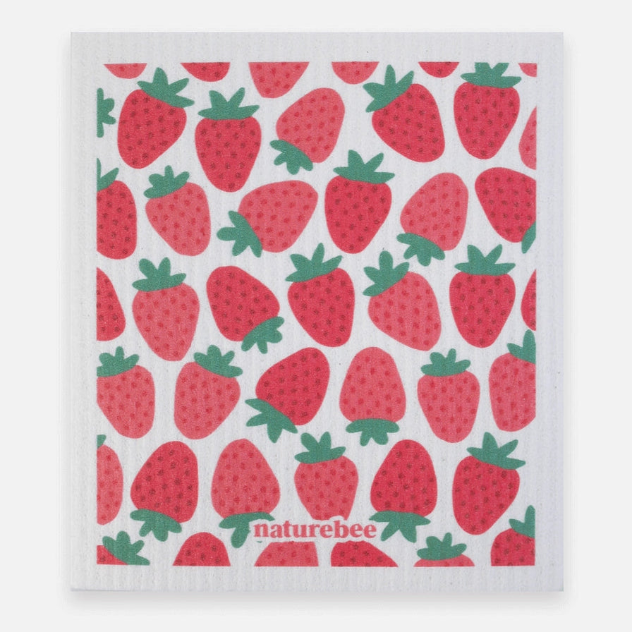 Swedish Dishcloth - Strawberries