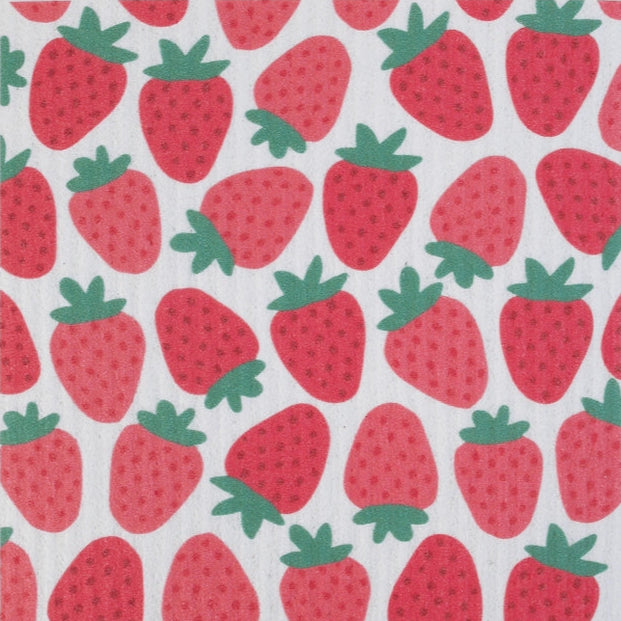 strawberries swedish dishcloth